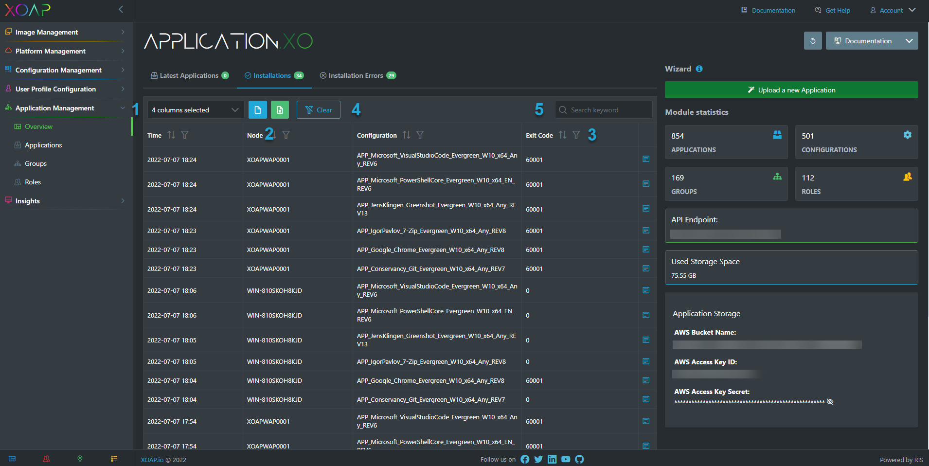 Application management overview