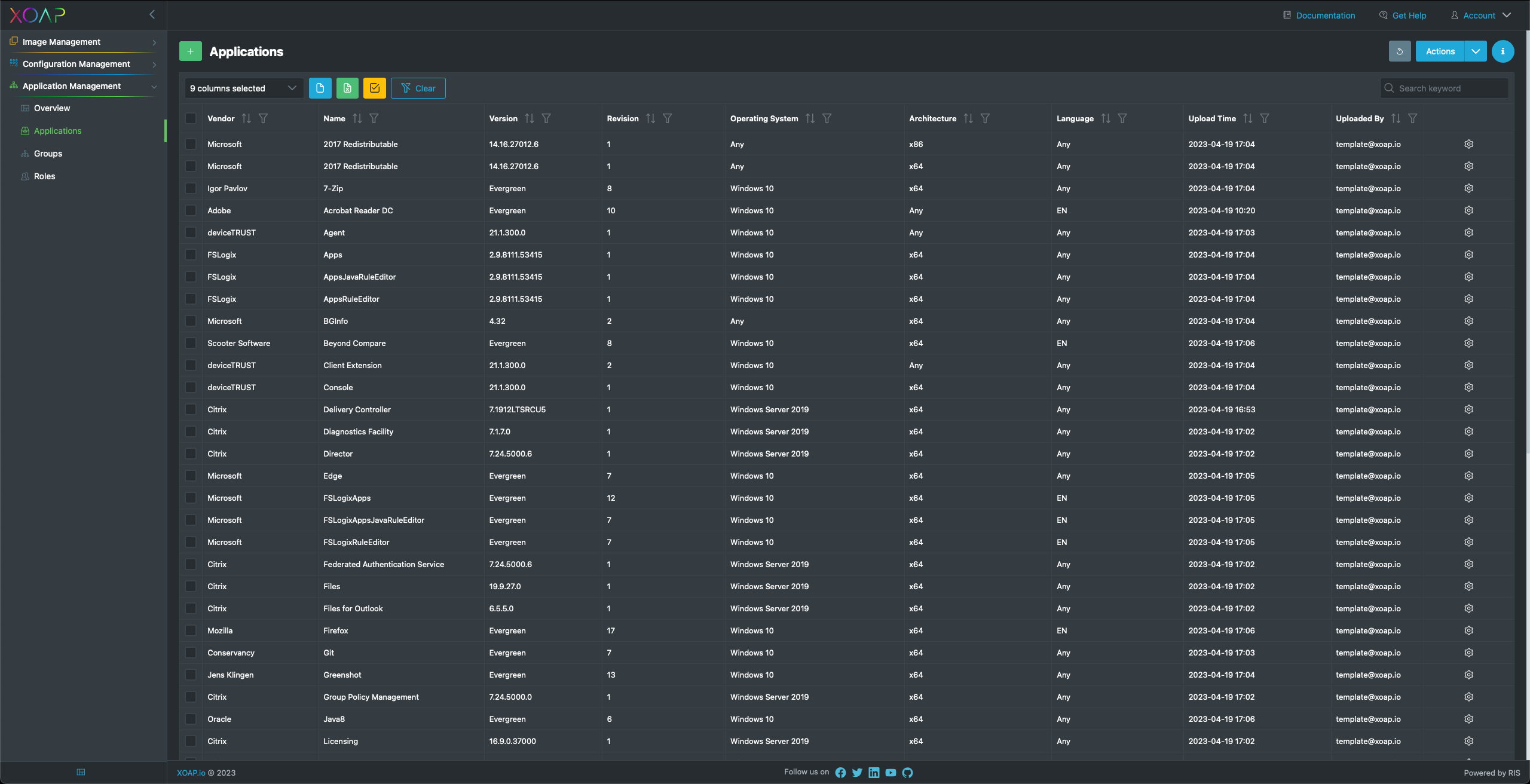 Applications overview
