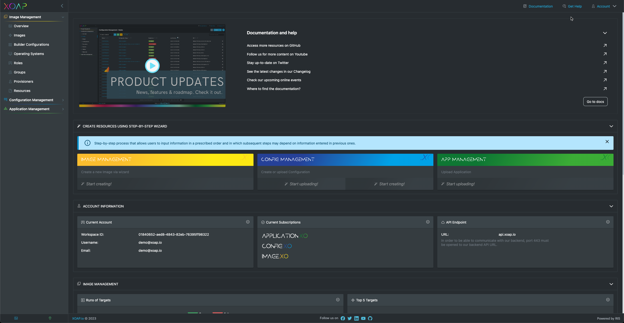 Main Dashboard