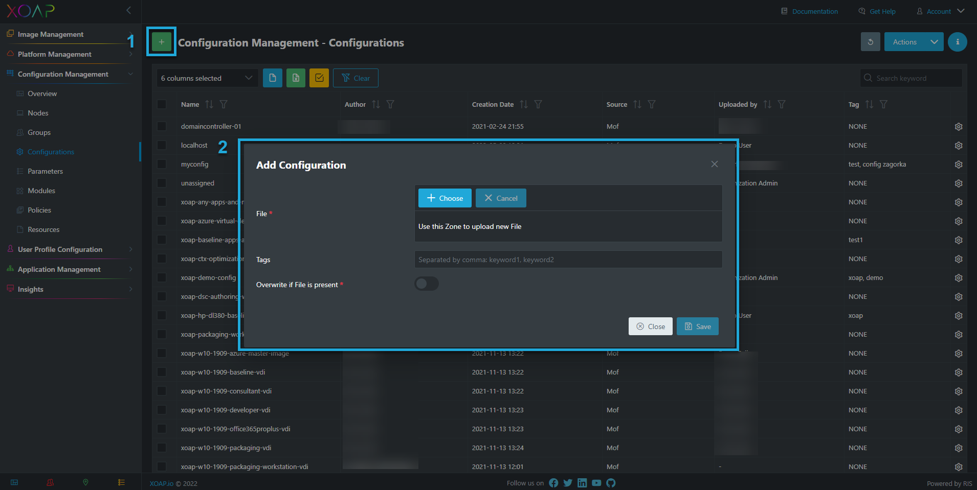 Add new configuration