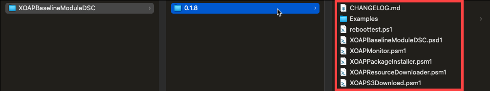 Module file structure