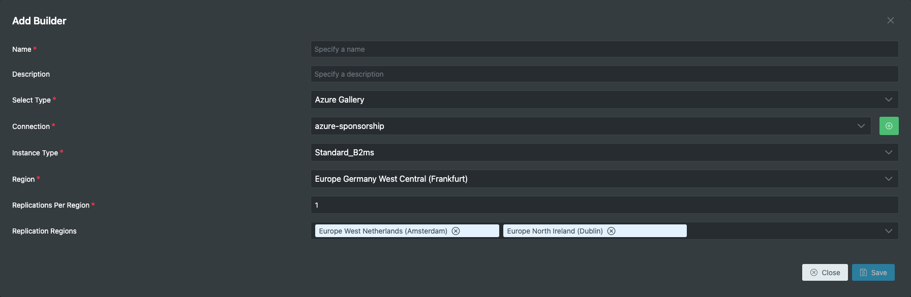 Azure Gallery Type