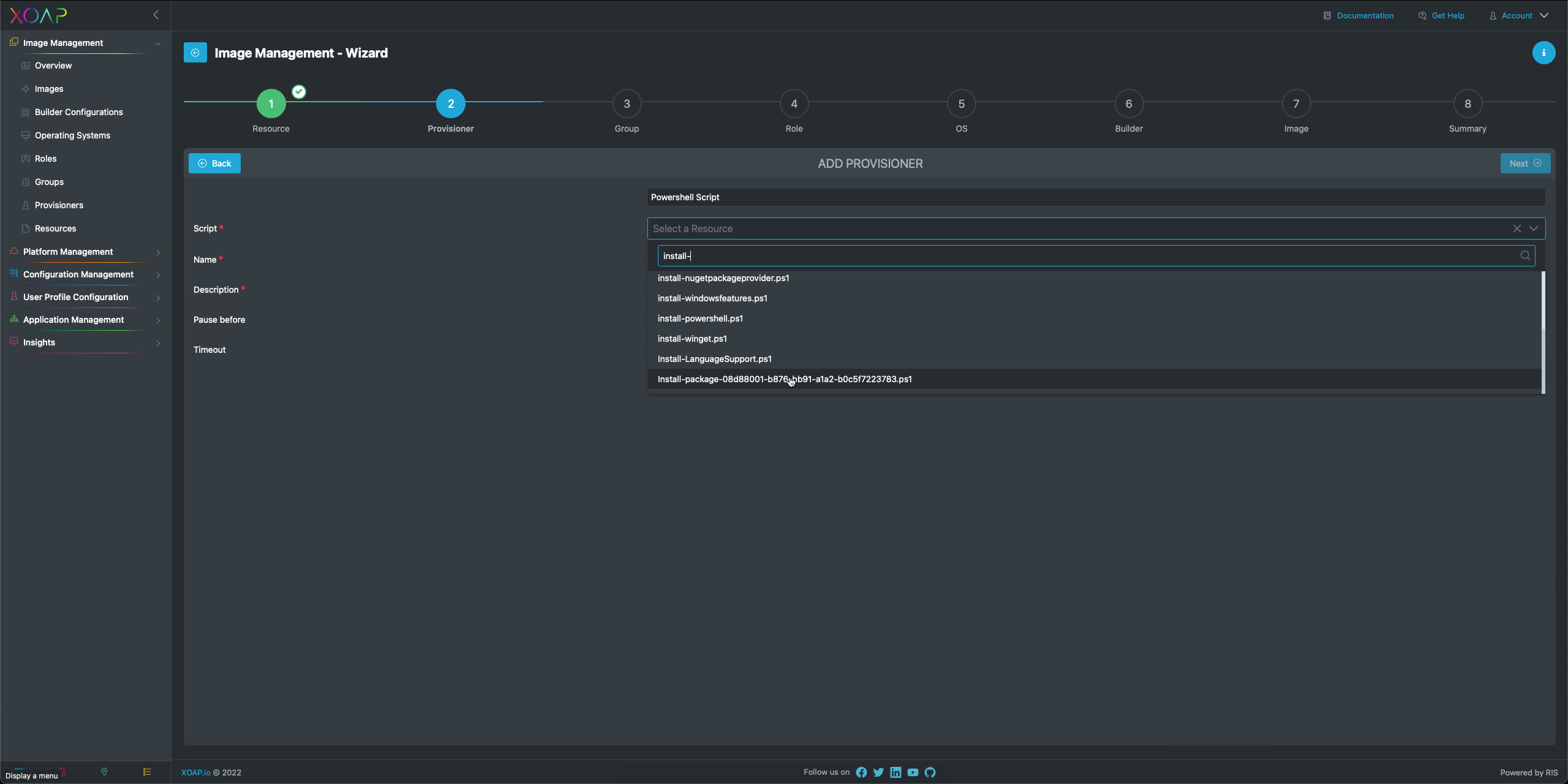 Step 2: Provisioners search through files