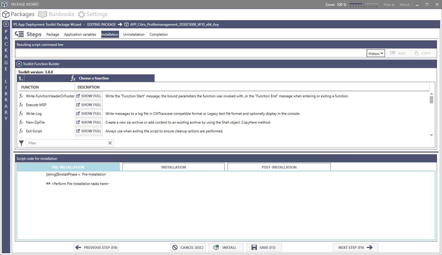 Change log files location